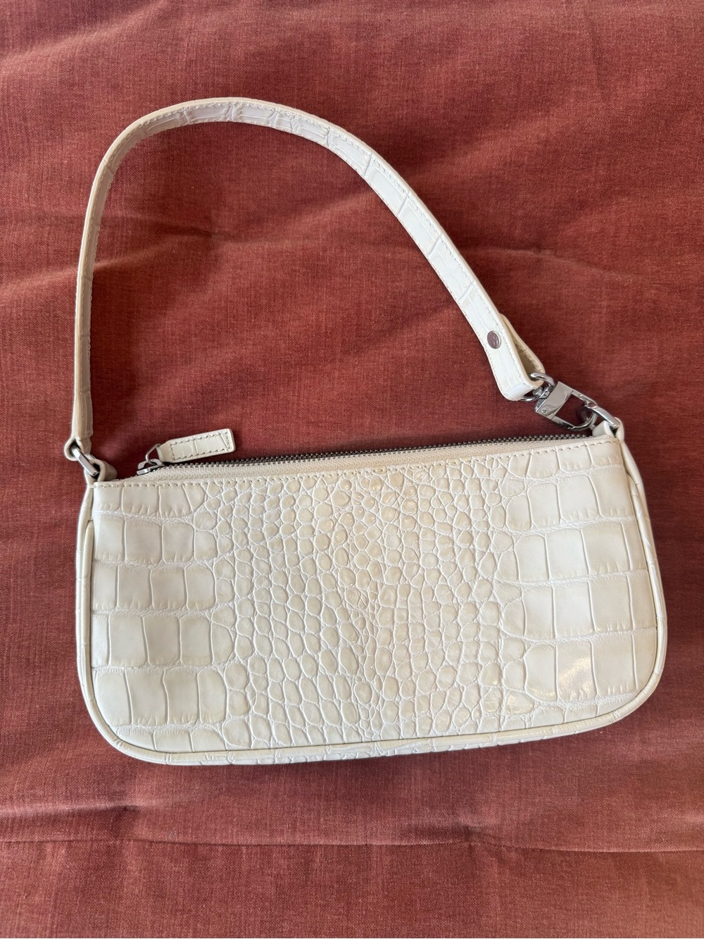BY FAR Rachel Leather Handbag, Cream